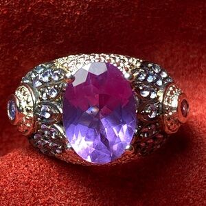 Sterling Silver 925 Large Ring 9.5 Costume